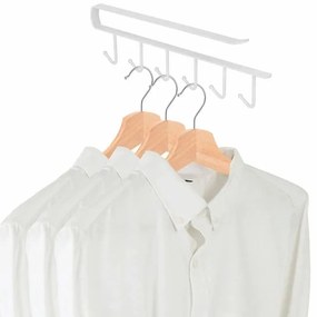 Set 2 cuiere metalice pentru rafturi, alb