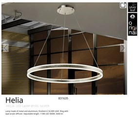 Lustra LED design modern circular Ø100cm Helia argintie