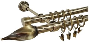 Galerie TWISTER dubla twist - 19/19 - aur antic (Alege marime: 360 cm)