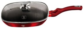 RESIGILAT - Tigaie grill cu capac 28 cm Berlinger Haus Burgundy Metalic Line BH 1613N