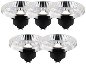 Set de 5 becuri LED inteligente GU10 dimabile AR111 10W 800 lm 2200 - 6500K