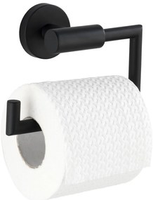 Suport pentru hârtie igienică negru mat autoadeziv din oțel inoxidabil Bosio – Wenko