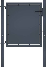 vidaXL Poartă de grădină din oțel 100x100 cm antracit