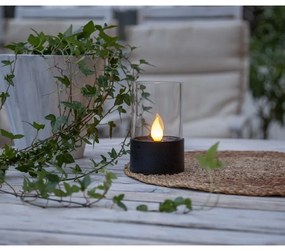 Corp de iluminat pentru exterior cu LED Star Trading Puloun, înălțime 13,5 cm, negru