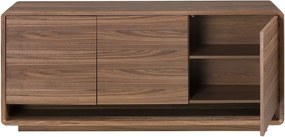 Comoda design LUX cu 3 usi Walnut