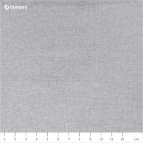 Pat matrimonial gri deschis tapițat cu spațiu de depozitare cu somieră 160x200 cm Lamica – ELTAP