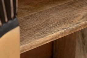 Comoda cu model 3D Solaris 177cm Mango negru/ auriu