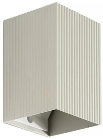 Aplică FARO 40536 SOLE 1xGU10/8W/230V gri canelat dreptunghiular