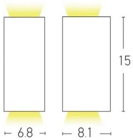 Aplică de exterior Zambelis E122 2xGU10/15W/230V IP54 antracit
