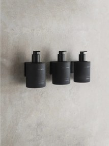 Dozatoare de săpun lichid negre 3 buc. de montat pe perete din sticlă 350 ml Kirei – Blomus
