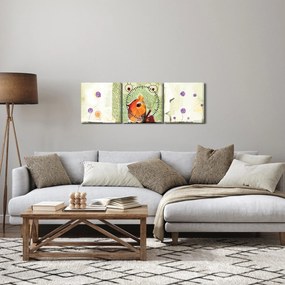Tablou - Sufletul unei păsări (cu ceas) (90x30 cm)