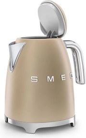 Ceainic electric SMEG KLF03CHMEU, 2400 W, 1,7 l, bază rotativă la 360°, finisaj mat, culoare șampanie