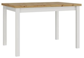 Masă sufragerie extensibilă Deasal 80 x 120 150 I (Stejar artisan + Alb) (pentru 2-6 persoane). 1105365