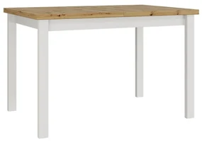 Masă sufragerie extensibilă Deasal 80 x 120 150 I (Stejar artisan + Alb) (pentru 2-6 persoane). 1105365