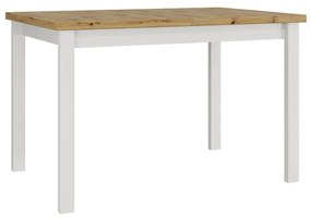 Masă sufragerie extensibilă Deasal 80 x 120 150 I (Stejar artisan + Alb) (pentru 2-6 persoane). Promo -17%. 1105365