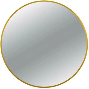 Oglinda rotunda Balneo Corina 80 cm cu rama aurie