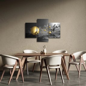 Tabloul bilelor în ocru (90x60 cm)