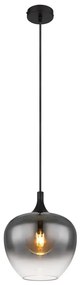Lustră pe cablu Globo 15548H MAXY 1xE27/40W/230V d. 24 cm negru