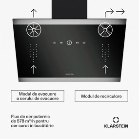 Klarstein Hota FlashLine, A++, 578 m³/h, 3 niveluri, tactilă, silențioasă