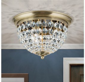 Plafonieră de cristal Orion DLU 1840/35 PLAFOND 3xE27/40W/230V d. 35 cm bronz