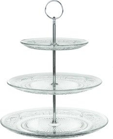 Platou pentru prajituri cu 3 iveluri