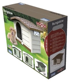 Căsuță pentru câini Bungalow verde, 89 x 75 x 62cm