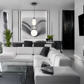 Lustră LED pe cablu ARAME LED/23W/230V d. 22 cm negru