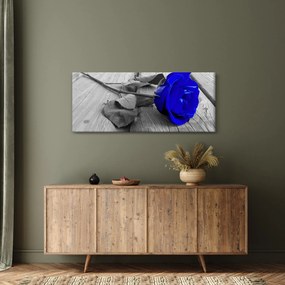 Tablou - Trandafir albastru (120x50 cm)