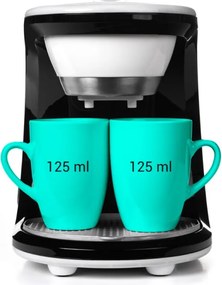 La mâna a doua: Cafetiera First Austria FA-5453-2, 450W, 2 cesti, Filtru detasabil, Alb