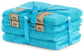 Prosoape de baie albastre 6 buc. din amestec de bambus din frotir Bamby – DecoKing