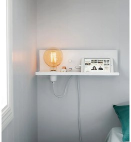 Aplică perete cu stație de încărcare USB Markslöjd Multi, alb