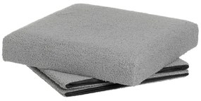 Taburet gri cu tapițerie din țesătură bouclé Folding – Casa Selección