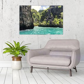 Tablou cu râu montan (90x60 cm)