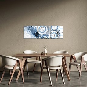 Tablou - Abstract geometric (cu ceas) (90x30 cm)