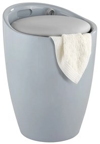 Cos pentru rufe 2in1, Wenko, 20l, Plastic, Gri