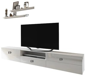 Mobilier living Berny 28 (alb + alb lucios). 1036090