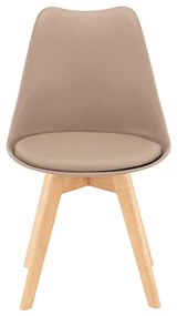 Scaun de dining Silla 6 bucăți în bej