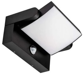LED Aplica de perete exterior cu senzor LED/17W/230V 3000K IP65 negru