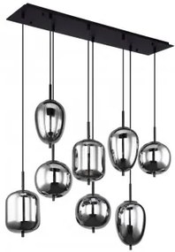 Suspensie moderna 8 becuri E14 Blacky 15345-8 Globo