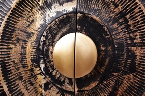 Comoda suspedata design vintage Golden Sunset 180cm negru