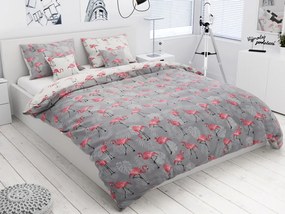 Lenjerie de pat din bumbac Culoare gri, TOJAMA + husa de perna 40 x 40 cm Dimensiune lenjerie de pat: 2 buc 70 x 90 cm | 200 x 220 cm