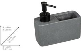 Dozator săpun Wenko Resa cu spațiu pentru burete, ,