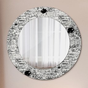 Oglinda rotunda rama cu imprimeu Șablon