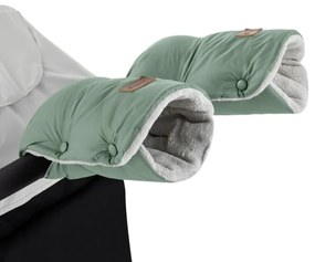 PETITE&MARS - Set sac de iarnă 3în1 JIBOT + mânuși cărucior JASIE verde