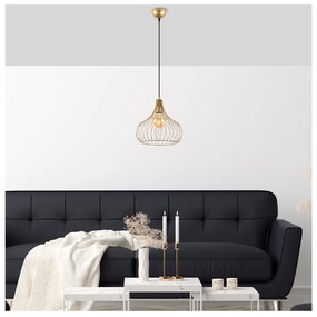 Lustră cu abajur din metal ø 22 cm Teldemia – Opviq lights