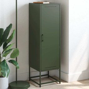 vidaXL Dulap înalt verde măslină 36x39x123 cm oțel