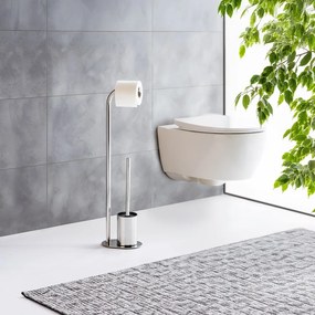 Suport pentru hârtie igienică argintiu lucios din oțel inoxidabil Levante – Wenko