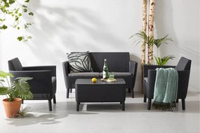 Set de mobilier de grădină SALEMO 2 grafit