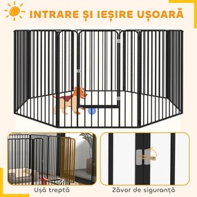 Pawhut tarc Joaca pentru Caini – 6 Panouri Rezistente | Aosom Romania
