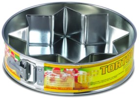 Forma tort 24cm cu forma stea, baza detasabila, 2 piese, SNB